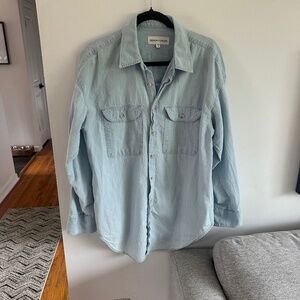 Aritzia Denim Forum chambray shirt size M